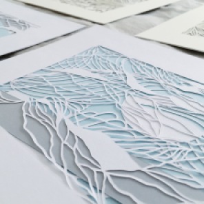 papercut-art-scherenschnitte-contemporary-art-layers-blue-gray-home-decor-framed-artwork